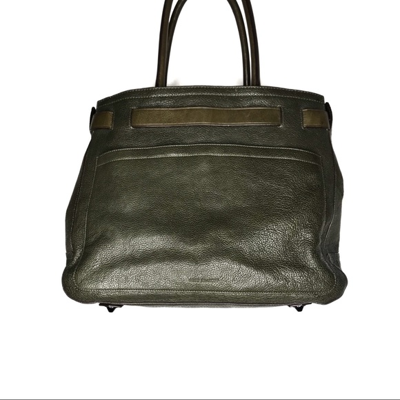 REED KRAKOFF Boxer Leather Satchel || Green - Picture 2 of 7